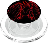 Red Mothman Gifts Cryptozoology Retro Creepy Folktales PopSockets PopGrip for MagSafe