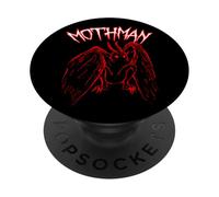 Red Mothman Gifts Cryptozoology Retro Creepy Weird PopSockets Adhesive PopGrip