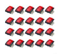 Red Motorcycle Headlight Switch for RS150 Wave110 Near Far Light Control Rocker Switch ABS Build(20PCS)