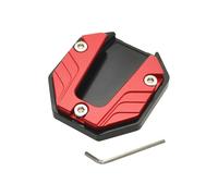 (red) Motorcycle Kickstand Motorbike Side Kick Stand Pad Parking Plate Base Foot Extension Pad Large Foot Pad Side Stand Foot