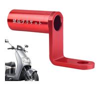 (Red) Motorcycle Rearview Mounting Rod, Motorcycle Rearview Extension Holder - Aluminum Alloy Rear View Camera Stand - Reversing Bracket Extended Mount