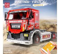 (red) MOULD KING Technical Semi-Truck Building Blocks App Motorized Race Remote Control Truck MK II MOC Bricks Kids Toys Gifts