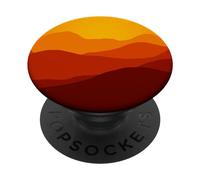 Red Mountain Pop Mount Socket Sunrise Art Work Orange Color PopSockets Adhesive PopGrip