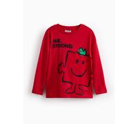 Red Mr Strong Print Long Sleeve Tee 1-2 years