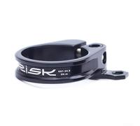 Red MTB Seat Post Clamp 34.9mm for Quick Release Red MTB Seat(34.9mm Black) | Integrated cable guide, aluminum alloy build, fits 33.5-35.2mm tubes, secure quick release, red finish