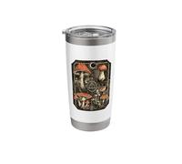 Red Mushroom Art Moon Phase Forest Witch Gothic Stainless Steel Insulated Tumbler
