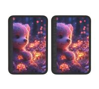 Red Mushroom Bear Universal Car Accessories Seat Belt Pad For Car Truck,2pcs Seat Belt Covers Soft Comfortable Shoulder Strap Pads