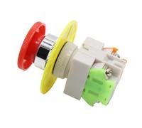 - Red Mushroom Cap 1NO 1NC DPST Emergency Stop Push Button Switch AC 660V 10A