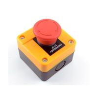 Red Mushroom Cap 1NO 1NC DPST Emergency Stop Push Button Switch AC 660V 10A Switch Equipment Lift Elevator Latching Self Lock IDGTTLDF