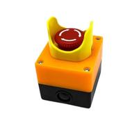 Red Mushroom Emergency Stop Push Button Switch, Simple Installation, Momentary Stop Switch, 22mm(B)