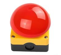 Red Mushroom Foot Switch Self-Locking Push Button Pedal 10A 250V AC 30V DC for Devices Automation Machinery Control(2 normally open)