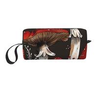 Red Mushrooms 1 Printed Travel Makeup Bag Portable Cosmetic Bag Makeup Case Toiletry Handbag Organiser for Women