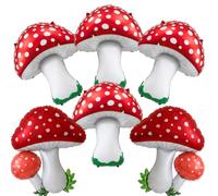 Red mushrooms balloons