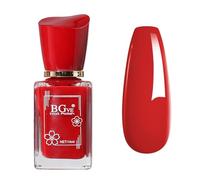 Red Nail Polish - 14ml Bright Red Nail Varnish - Ruby red Long Lasting Nail Polish - Natural Oil Based Formula Nail Varnish Quick Dry - Breathable NailPolish for Women Holiday Party,No Need Baking