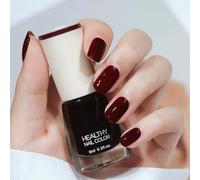 Red Nail Polish, Burgundy Dark Red Gel Nail Polish, Cherry Red Nail Varnish, French Quick Dry Breathable Holographic Long Lasting, No Need Baking Christmas Autumn Nail Varnish for Women Nail Art Salon