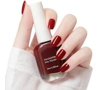 Red Nail Polish,Dark Red Nail Varnis/h,Quick Dry Nail Polish,Quick Dry & Long Lasting Nail Varnish,Cherry R/ed N/ail Polish with Water Based Formula,Nail P/olish for DIY Nail Art