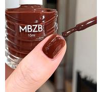 Red Nail Polish - Red Brown Nail Varnish - Quick Dry & Long Lasting Burgundy Nail Polish - Glossy Breathable Maroon Nail Varnish - Chip Resistant Non-Toxic for DIY Nail Art Manicure