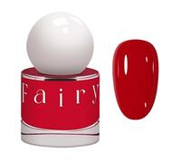 Red Nail Polish - Red Nail Varnish Quick Dry - Long Lasting Breathable Bright Nail Polish - Glossy Water Based Burgundy Nail Varnish - No Need Cure Chip Resistant for Women DIY Manicure