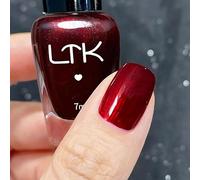 Red Nail Varnish - Pearlescent Nail Polish Quick Dry - Chip Resistant & Long Lasting nail polish Red - High Shiny Shimmer nail varnish Burgundy Nail Polish - Glitter Nail Varnish for DlY at Home