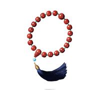 Red Natural Stone Bracelet, Handheld Buddhist Prayer Beads, 12 * 13Mm, Auspicious And Lucky