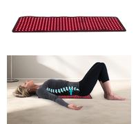 Red Near Infrared Therapy Mat for Full Body,LED Infrared Light Blanket Portable Light Therapy Pad with 3-Brightness Adjustments for Women Men, 20-Minute Timer,Heating Temperature ≤43℃, 89X28CM