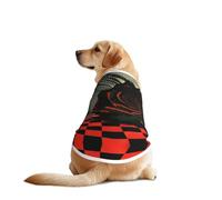 Red Neon Rose Dog Shirt Vest Dog Clothes- Breathable Cooling for Big Dogs, Sun Protection Comfort Wear for Golden Retriever, Husky, Alaska Outdoor Activities XX-Large