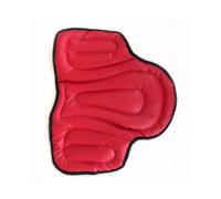 (Red) Non-slip PU Leather Horse Saddle Pads Comprehensive Seat Cushion Pad Equestrian Horse Riding Equipment