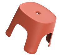 Red Non Slip Single Step Stool, PVC Lightweight Portable
