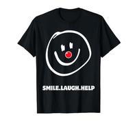Red Nose Funny Face 2026 Smile Laugh Help Value Graphic T-Shirt, Men, Black, S