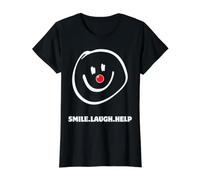 Red Nose Funny Face 2026 Smile Laugh Help Value Graphic T-Shirt, Women, Black, S