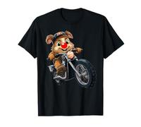 Red Nose Guinea Pig Riding A Motorcycle 2024 T-Shirt