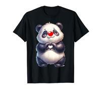 Red Nose Panda 2024 Love Heart Kids T-Shirt