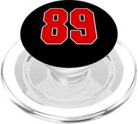 Red Number 89 Jersey Big #89 Uniform Favorite Player PopSockets PopGrip for MagSafe