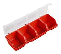(Red) Nut And Bolt Organizer,Workbench Drawers Organizer And Storage - Stackable Hardware Organizer With Compartments For Garage, Craft Tool Organizing,