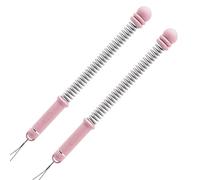 Red O Weighted Ropeless Battle Ropes-Portable Arm Exerciser with Adjustable Rings, Heavy-Duty Steel Spring Rope for HIIT, Strength & Full-Body Training, Non-Slip Handle, Includes Workout Poster (Pink)