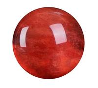 Red Obsidian Ball with Stand, Red Crystal Ruby Ball Sphere Melting Quartz Crystal Gemstone for Feng Shui Divination Sphere Home Decoration,red Crystal Ball-5~6cm