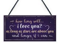 Red Ocean 1St 25Th 50Th 60Th Wedding Anniversary Gift Hanging Plaque Anniversary Husband Wife Gift For Her