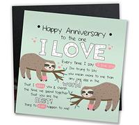 RED OCEAN 1st 2nd 25th 50th Anniversary Card Gift For Husband Wife Boy Girl Friend Mr & Mrs Gifts