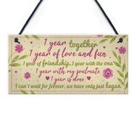 Red Ocean 1St Anniversary Gifts For Boyfriend Girlfriend Him Her First Year Anniversary Plaque