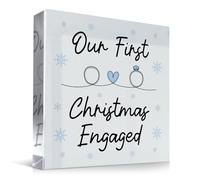 Red Ocean 1st Christmas Engaged For Couple Fiance Engagement For Husband Wife To Be Christmas Decoration Friendship Boyfriend Girlfriend Keepsake