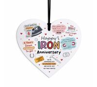 Red Ocean 6th, Heart Acrylic Plaque, Iron For Couple