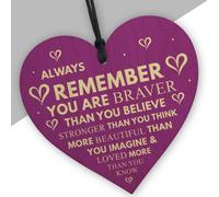 Red Ocean Always Remember Loved More Than You Know Handmade Wooden Hanging Heart Plaque Sign Gift For Your Best Friendship Friend