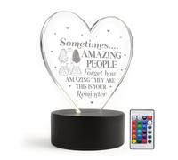 Red Ocean Amazing Person Reminder Appreciation For Teacher Volunteer Colleague Friend Mum Nan Auntie LED Sign Thank You For Women Her Keepsake