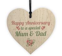 Red Ocean Anniversary Gift First 10Th 25Th 50Th Wedding Anniversary Mum Dad Present Sign