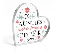 Red Ocean Auntie Auntie Birthday Funny Presents For Aunt Acrylic Plaque From Niece Nephew Present For Christmas Thank You Her