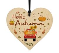 Red Ocean Autumn Decorations Hanging Wooden Plaque Autumnal Decor Thanksgiving Fall Presents For Friends Family Home Decor Signs