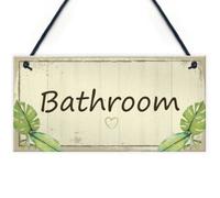Red Ocean Bathroom Sign Men And Women Bathroom Loo Toilet Door Sign Shabby Chic Wall Plaque Home Decor