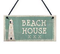 RED OCEAN Beach House Shabby Chic Bathroom Sign Vintage Nautical Plaque Beach Home Seaside GIFT Accessories