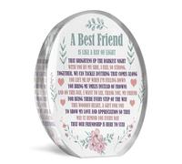 Red Ocean Best Friend Acrylic Plaque, Bestie Gifts For Birthday Christmas, Best Friend, Birthday Gift Best Friend, Galentines Day Gifts, Friendship Day Gifts