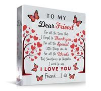 Red Ocean Best Friend Bestie Birthday To My Dear Friend Acrylic Plaque Best Christmas Birthday Present Friendship